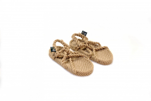 Sandales en corde, sandales boho, sandales enfant nomadic state of mind, sandals for kids, modèle JC Kids - Beige