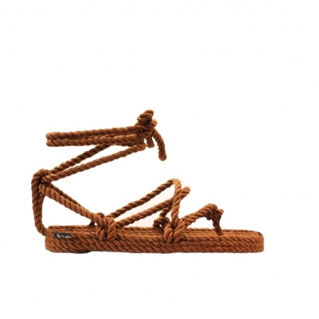 Sandales nomadic state of mind, sandale en corde, modèle Romano couleur Café