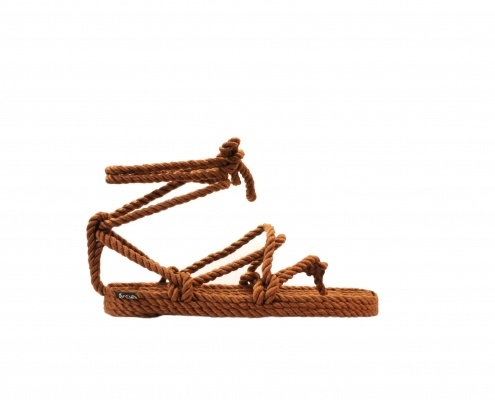 Sandales nomadic state of mind, sandale en corde, modèle Romano couleur Café