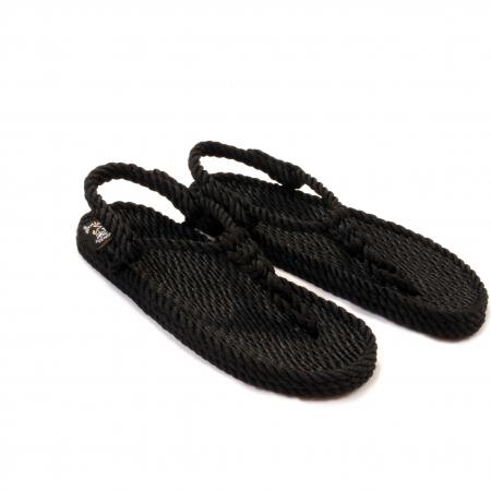 Sandales nomadic state of mind, sandale en corde, sandales homme, sandales femme, modèle Athena couleur noir