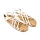 Sandales nomadic state of mind, sandale en corde, modèle jc couleur beige et blanc