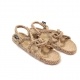 Sandales nomadic state of mind, sandale en corde, modèle Mountain momomma couleur disco beige