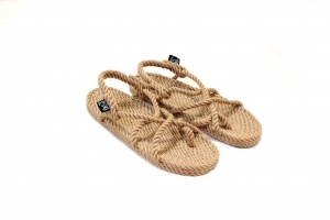 Sandales nomadic state of mind, sandales boho en corde, sandales homme, sandales femme, modèle Kyma Beige
