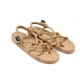 Sandales nomadic state of mind, sandale en corde, modèle kyma couleur beige