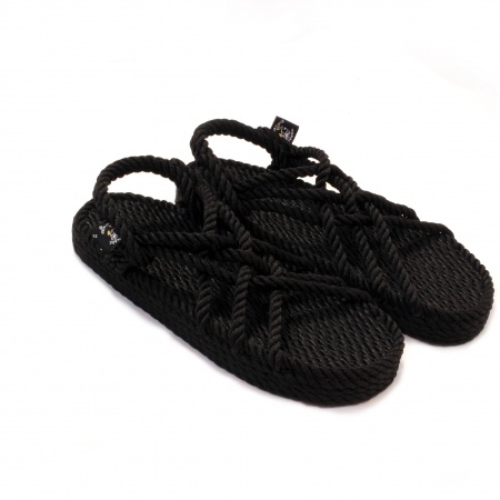 nomadic state of mind sandals, JC model black wedge, rope sandal