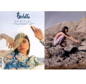Une femme portant des Sandales Nomadic state of mind apparu sur la couverture de la magazine Paulette