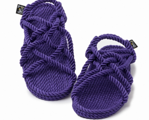 sandales nomadic state of mind, modele jc Purple, sandale en corde