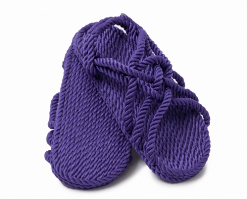 sandali nomadic state of mind, modello jc Purple, sandalo in corda