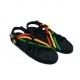 Sandales nomadic state of mind, sandale en corde, modèle jc couleur rasta