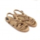 Sandales nomadic state of mind, sandale en corde, modèle lounger couleur beige