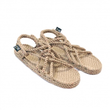 Sandales nomadic state of mind, sandale en corde, modèle jc couleur disco beige