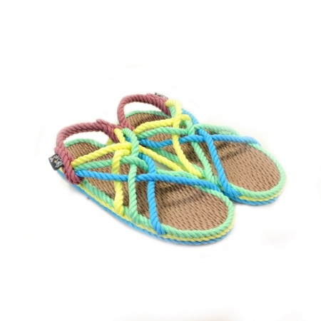 Sandales nomadic state of mind, sandale en corde, modèle jc couleur super hero