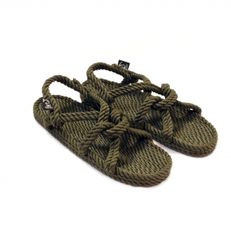 Sandales nomadic state of mind, sandale en corde, modèle mountain momma couleur sage green