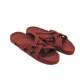 Sandales nomadic state of mind, sandale en corde, modèle Slip on couleur Bordeaux
