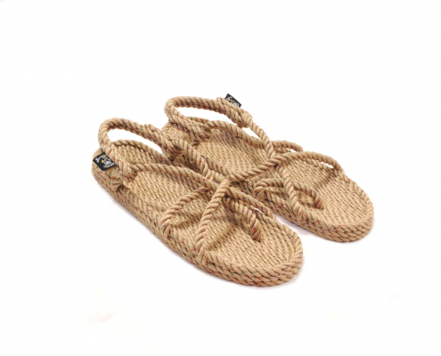 Sandales nomadic state of mind, sandales boho en corde, sandales homme, sandales femme, modèle Kyma-Disco beige