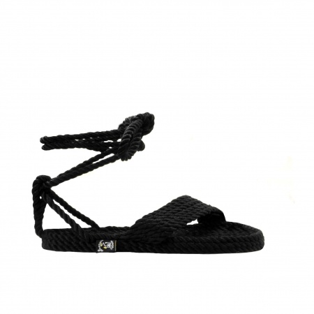 Sandales nomadic state of mind, sandale en corde, modèle Bondi couleur noir