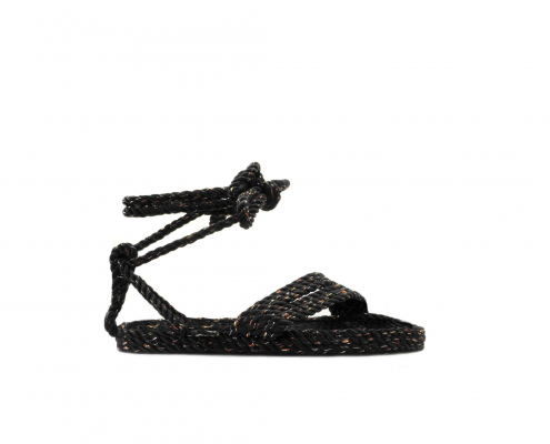 Sandales en corde, sandales boho, nomadic state of mind, sandals for men, sandales for women, modèle Bondi disco black
