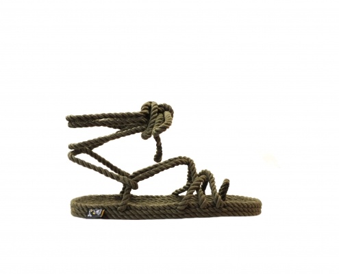 Sandales en corde, sandales boho, nomadic state of mind, sandals for men, sandales for women, modèle Isla sage green