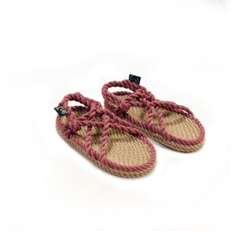 Sandales nomadic state of mind, sandale en corde, modèle jc kids couleur beige et mueva