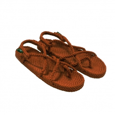Sandales nomadic state of mind, sandale en corde, sandales homme, sandales femme, modèle Kyma couleur Cafe