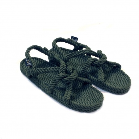 Sandales nomadic state of mind, sandale en corde, modèle Mountain momma couleur dark army