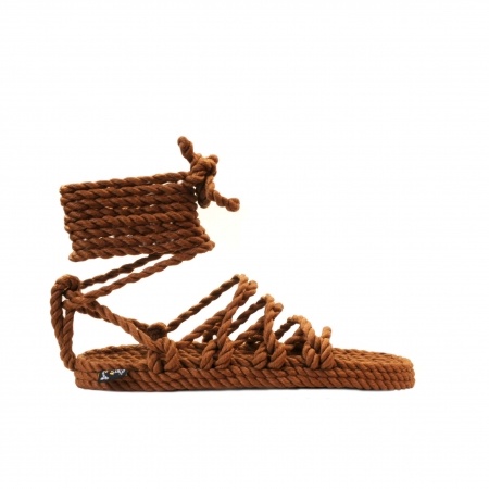 Sandales nomadic state of mind, sandale en corde, modèle Peace Maker couleur cafe