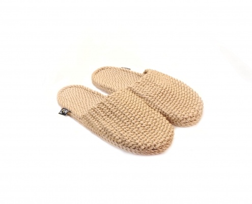 Sandales Boho en plastique recyclé, sandales nomadic, marque vegan, sandales homme, sandales femme, modèle Slippa beige