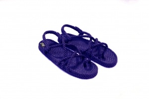 Sandales nomadic state of mind, sandales boho en corde, sandales homme, sandales femme, modèle Toe joe Purple