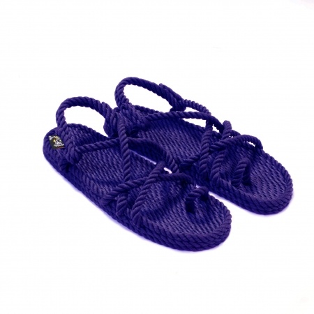 Sandales nomadic state of mind, sandales boho en corde, sandales homme, sandales femme, modèle Toe joe Purple