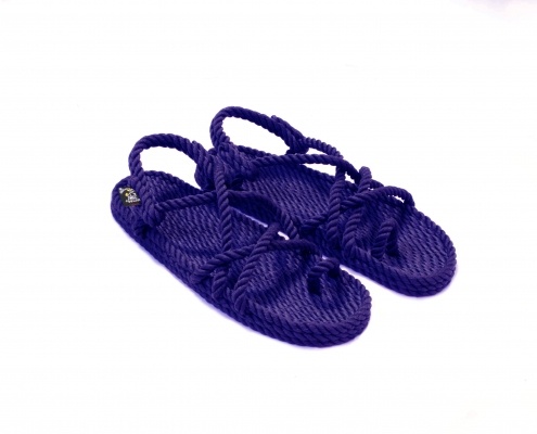 Sandales nomadic state of mind, sandale en corde, modèle Toe joe couleur purple
