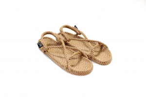 Sandales Boho en plastique recyclé, sandales nomadic, marque vegan, sandales homme, sandales femme, modèle Maria beige