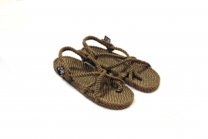 Sandales Boho en plastique recyclé, sandales nomadic, marque vegan, sandales homme, sandales femme, modèle Kyma Sage green