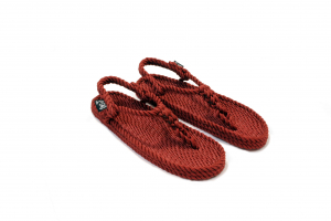 Sandales en corde, sandales boho, nomadic state of mind, sandals for men, sandales for women, modèle Athena beige brick