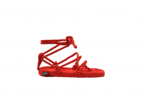 Sandales en corde, sandales boho, nomadic state of mind, sandals for men, sandales for women, modèle Romano rouge