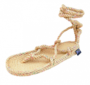 Sandales nomadic state of mind, sandales boho en corde, sandales homme, sandales femme, modèle Romano disco beige