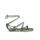 Sandales nomadic, sandale vegan, sandales femme fait à partir de corde recyclé, modèle Romano 3 Sensi Sage green chrysina
