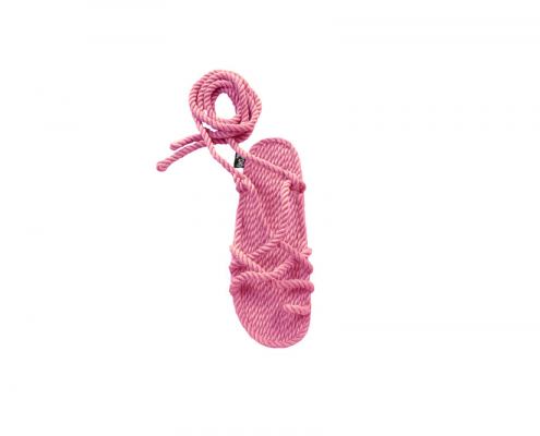 Sandales en corde, sandales boho, nomadic state of mind, sandals for men, sandales for women, modèle isla baby pink